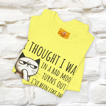 "I Thought I was In A Bad Mood.. " Cat  T-shirt |Nunu&Miao Studio - Nunu&Miao Studio