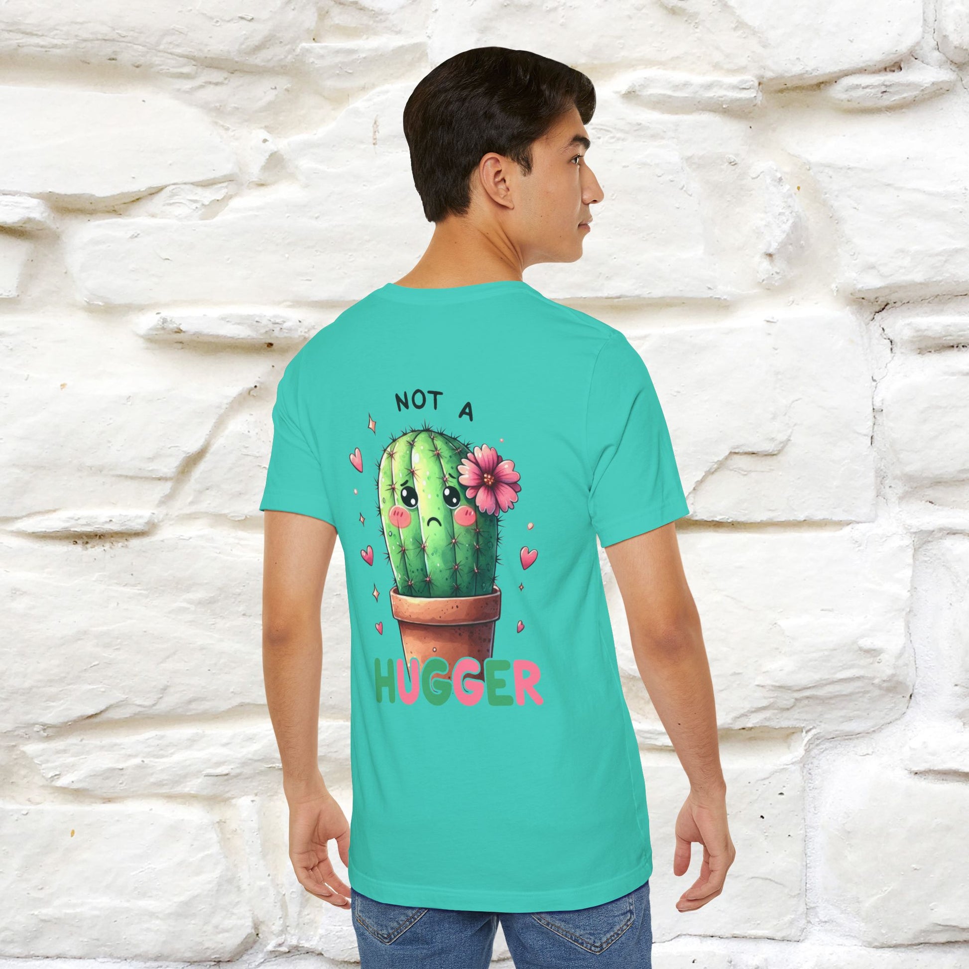 "Not A Hugger" |Funny T-Shirt | Front & Back Design|Nunu&Miao Studio - Nunu&Miao Studio