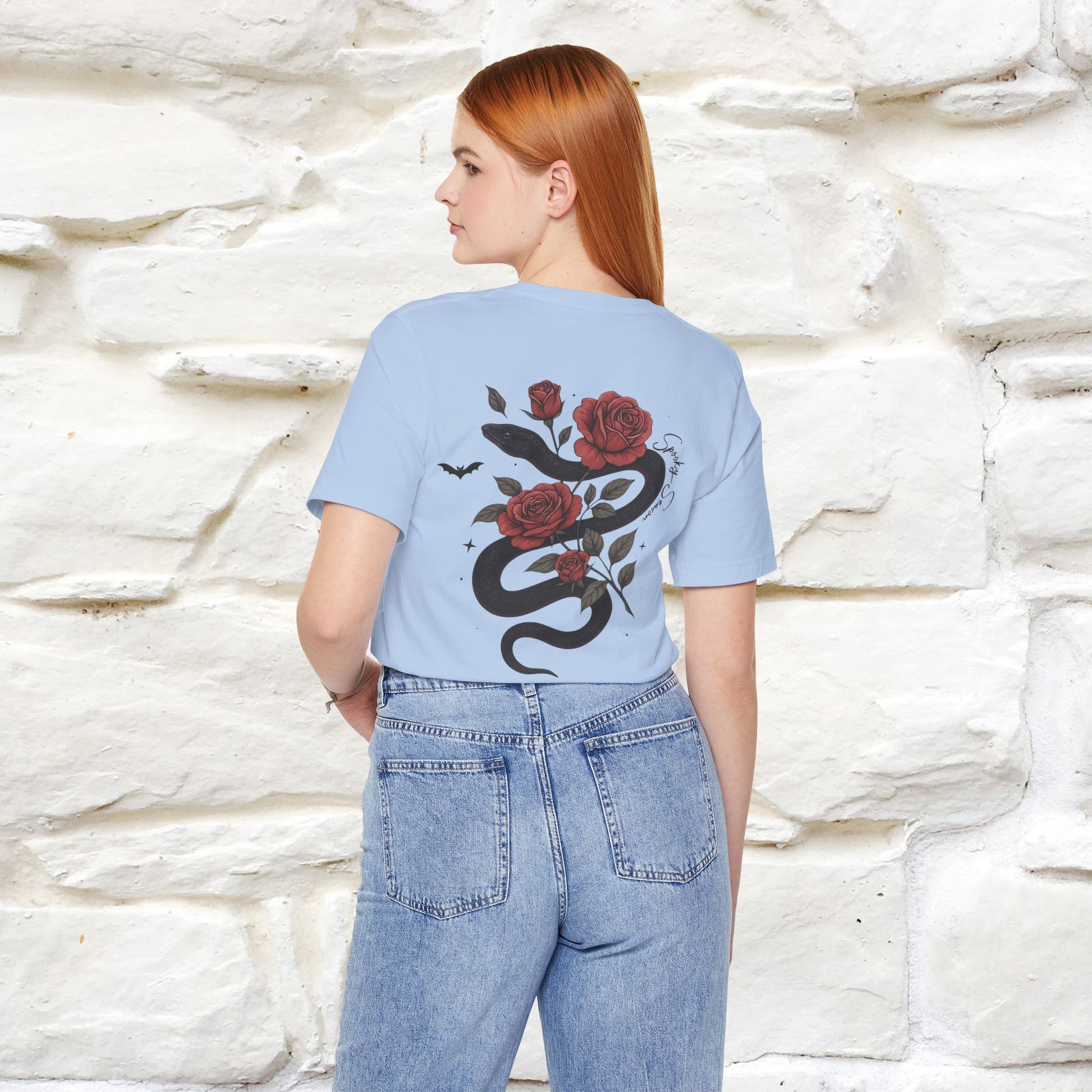 "The Rose and The Snake " Halloween T-shirt |Nunu&Miao Studio - Nunu&Miao Studio