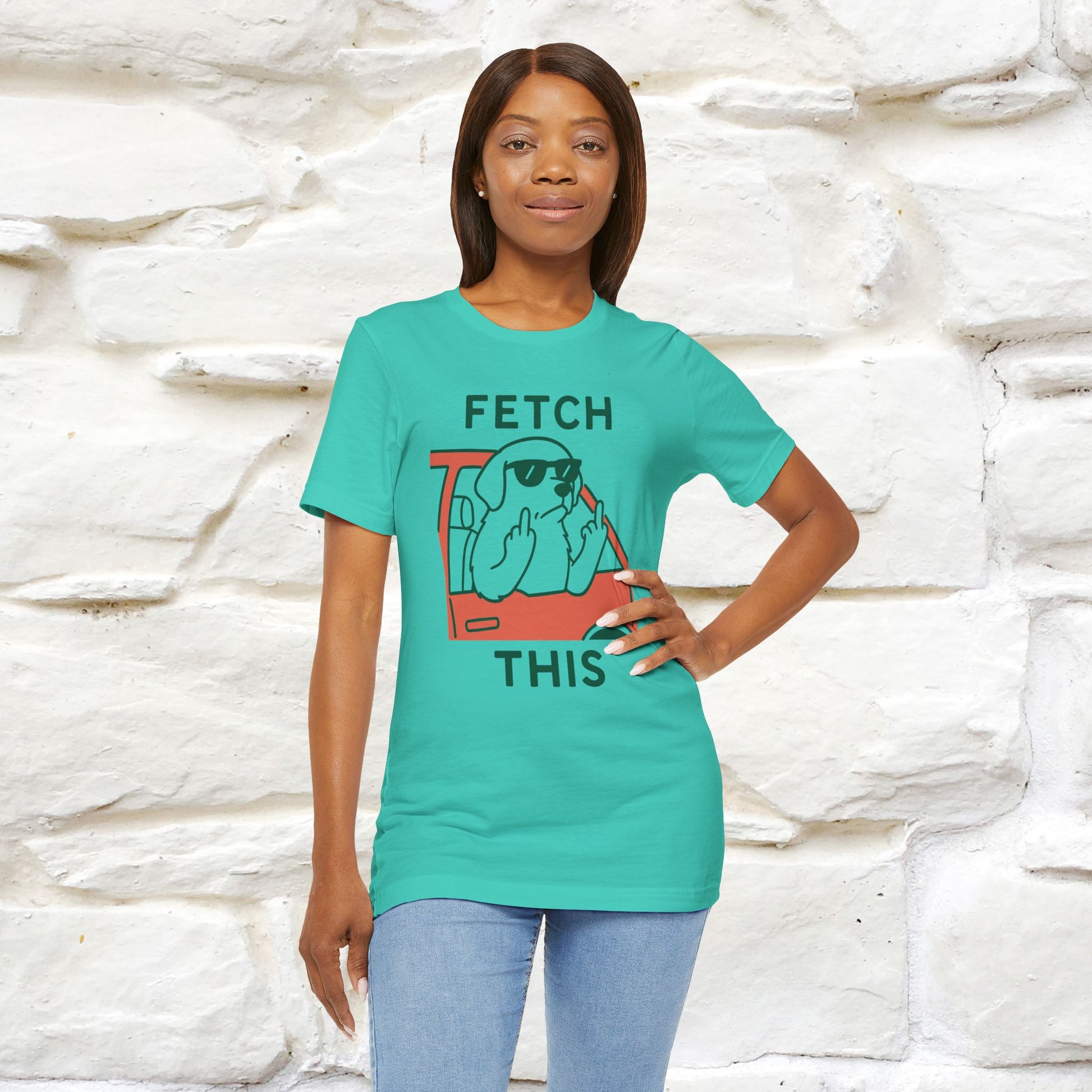 "Fetch This" Funny Dog T-shirt |Nunu&Miao Studio - Nunu&Miao Studio