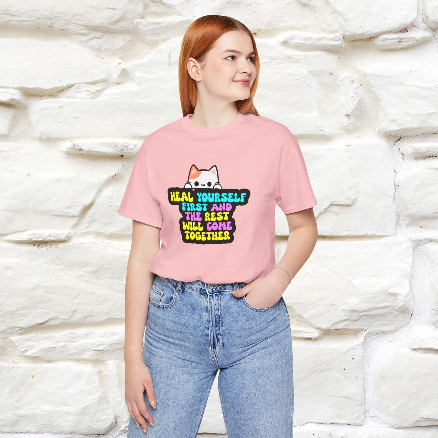 "Heal Yourself First And The Rest Will Come Together" T-shirt for Men & Women | 100% Cotton* - Nunu&Miao Studio