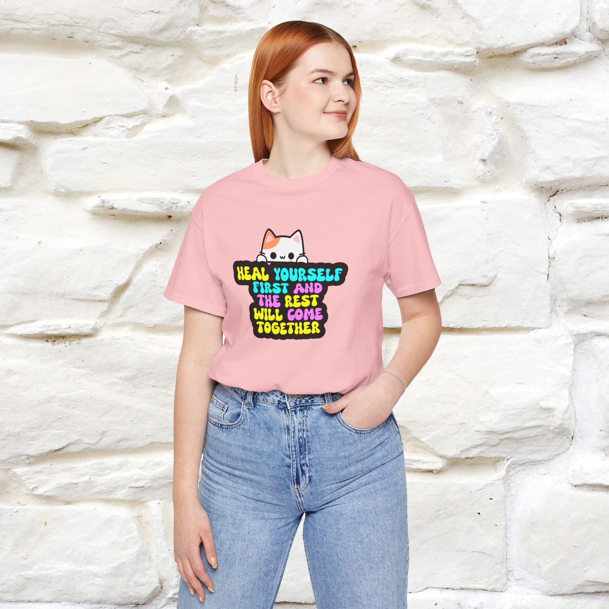 "Heal Yourself First And The Rest Will Come Together" T-shirt for Men & Women | 100% Cotton* - Nunu&Miao Studio