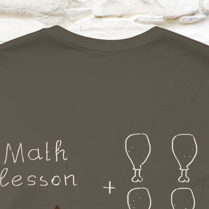 “Math teachers have too many functions.”|  Cat T-Shirt | Front & Back Design | Nunu&Miao Studio