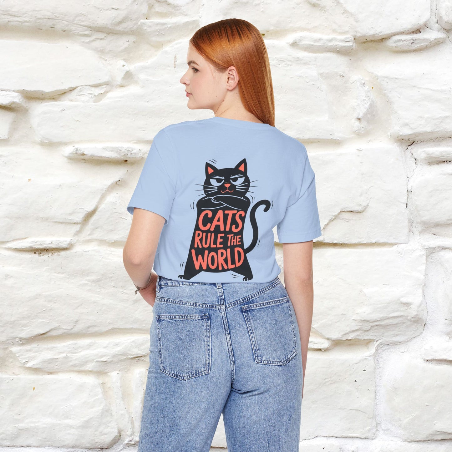 “Cats Rule The World” |Cat T-Shirt | Front & Back Design | Nunu&Miao Studio
