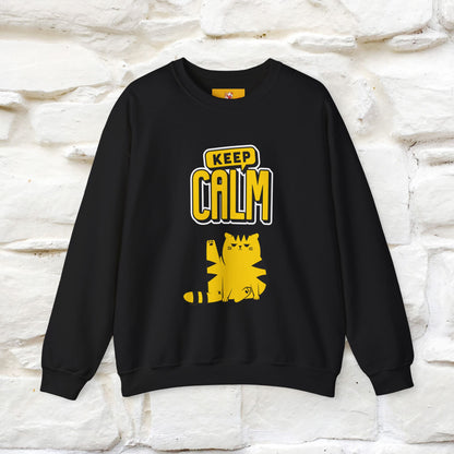 "Keep Calm'' |Cat Sweatshirt | Nunu&Miao Studio