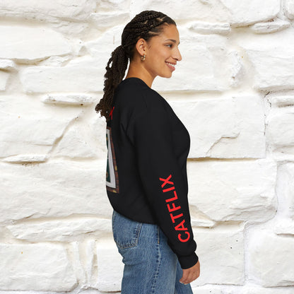 "Catflix'' |Cat Sweatshirt | Nunu&Miao Studio