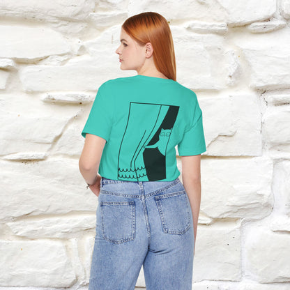 “Don’t trust atoms… they make up everything.” |  Cat T-Shirt | Front & Back Design | Nunu&Miao Studio