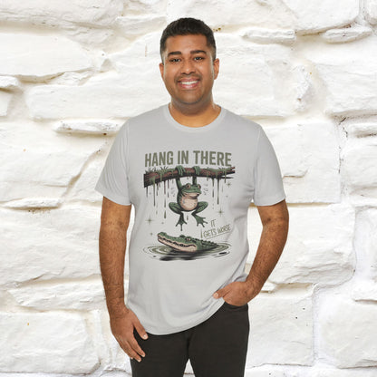 "Hang In There" Funny T-shirt |Nunu&Miao Studio - Nunu&Miao Studio