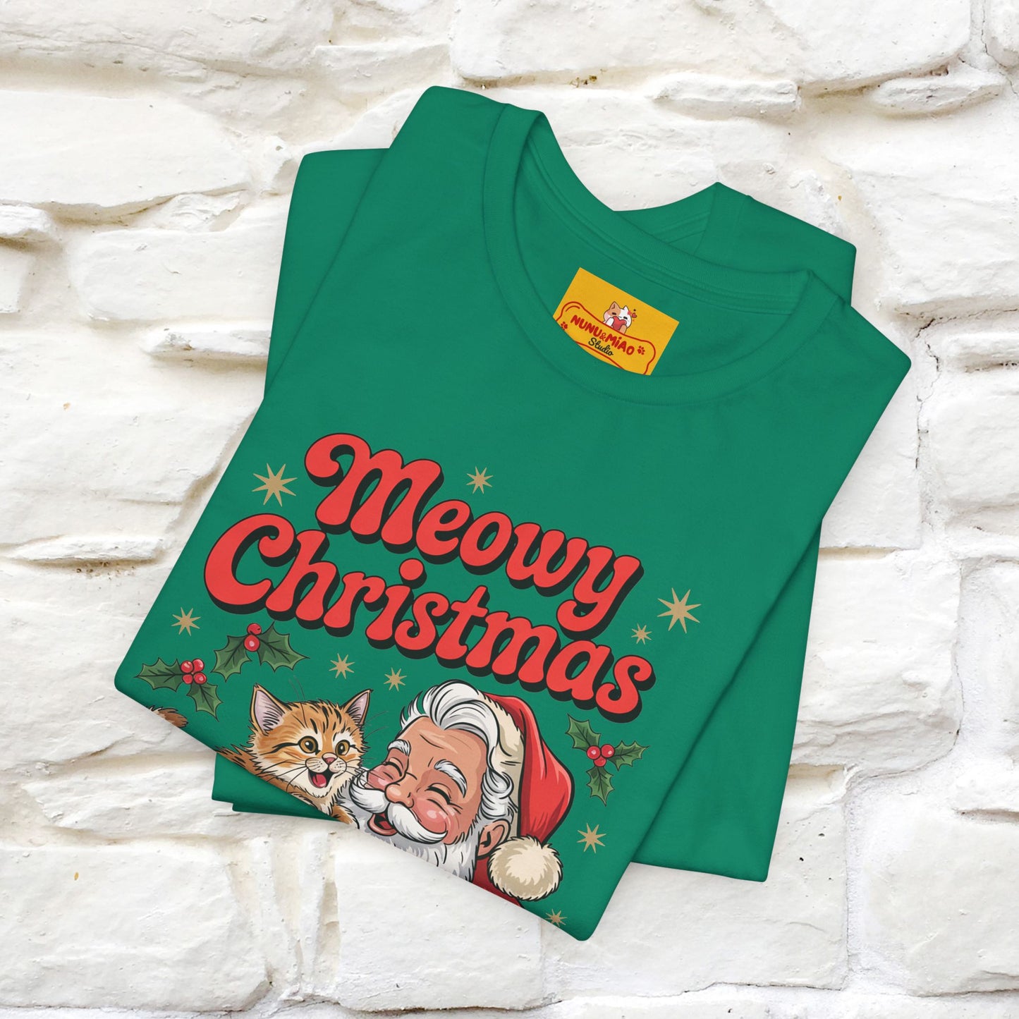 “Meowy Christmas” | Cat T-Shirt | Nunu&Miao Studio