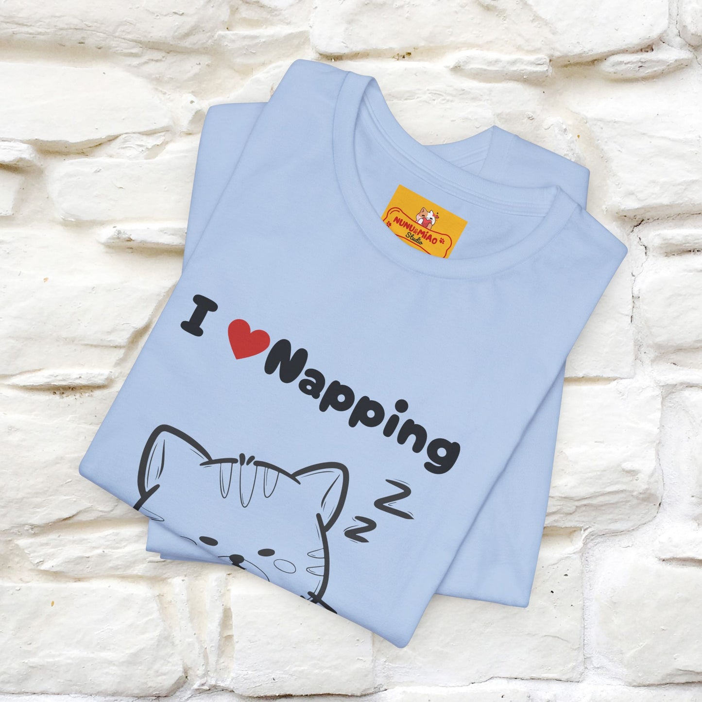 "I Love Napping" Cat T-Shirt | Nunu&Miao Studio - Nunu&Miao Studio