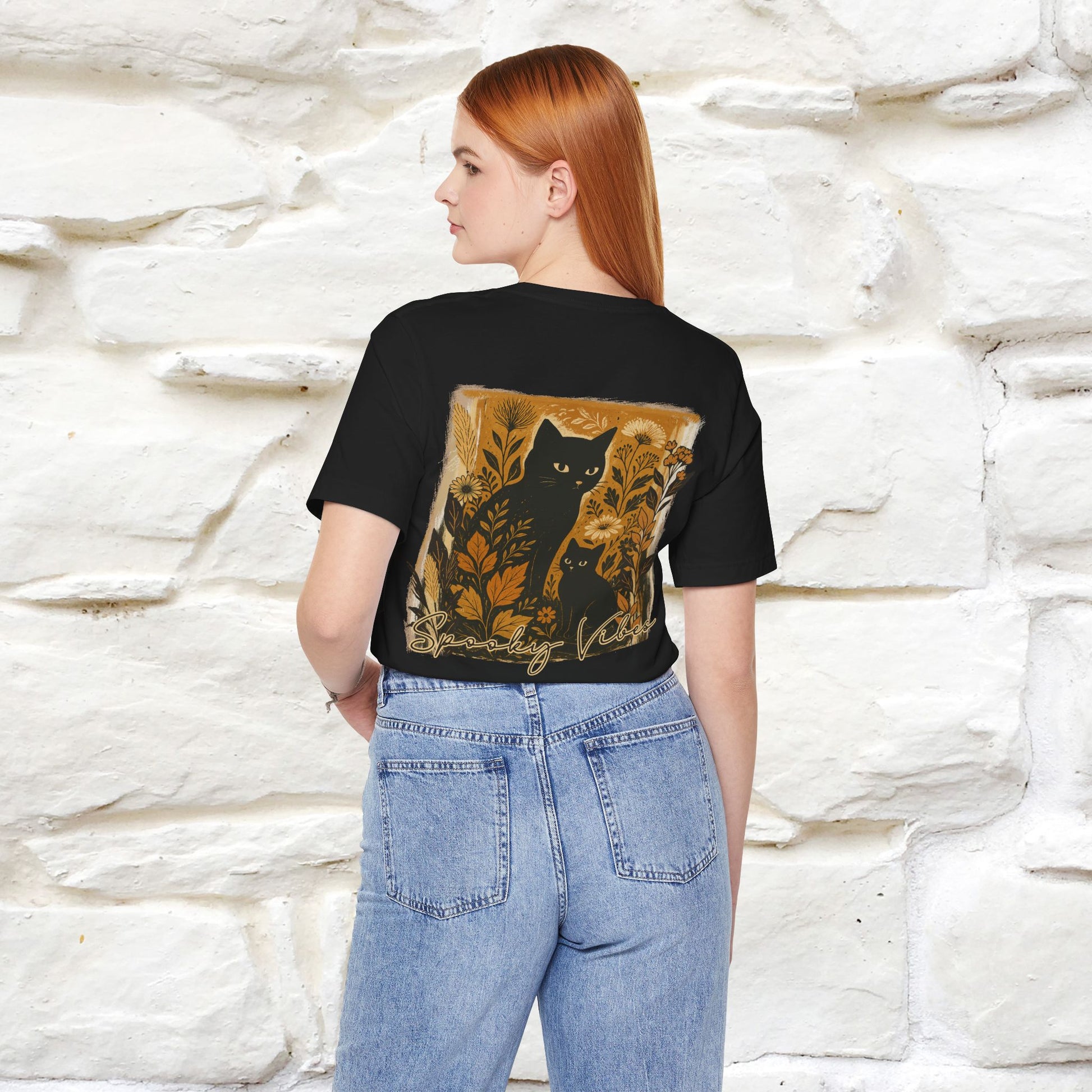 "Spooky Vibes" Cat T-shirt |Nunu&Miao Studio - Nunu&Miao Studio
