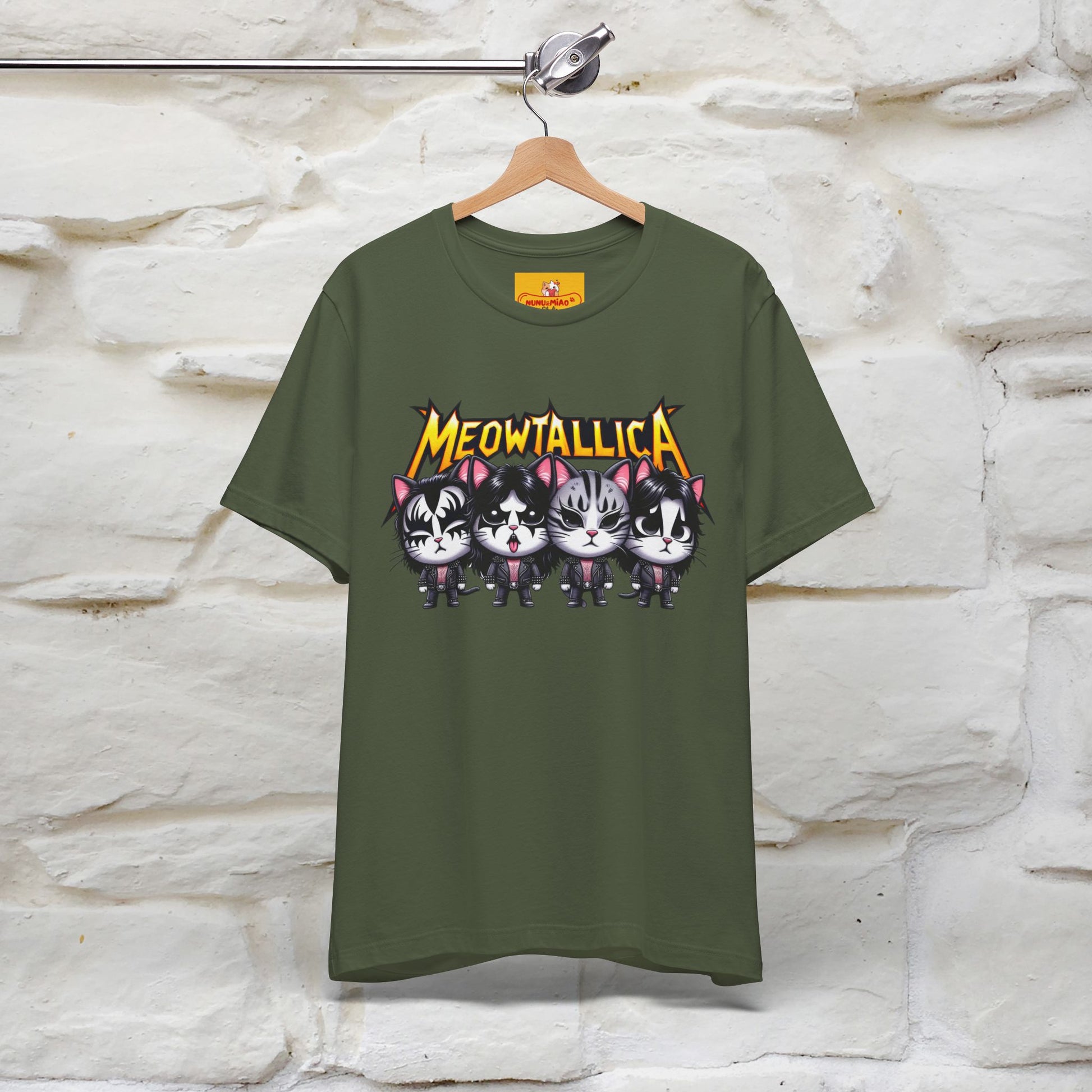 Meowtallica T-Shirt | Rock-Inspired Cat Tee| Nunu&Miao Studio - Nunu&Miao Studio