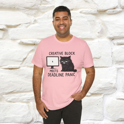 "Creative Block Meets Deadline..." |Cat T-Shirt | Nunu&Miao Studio - Nunu&Miao Studio