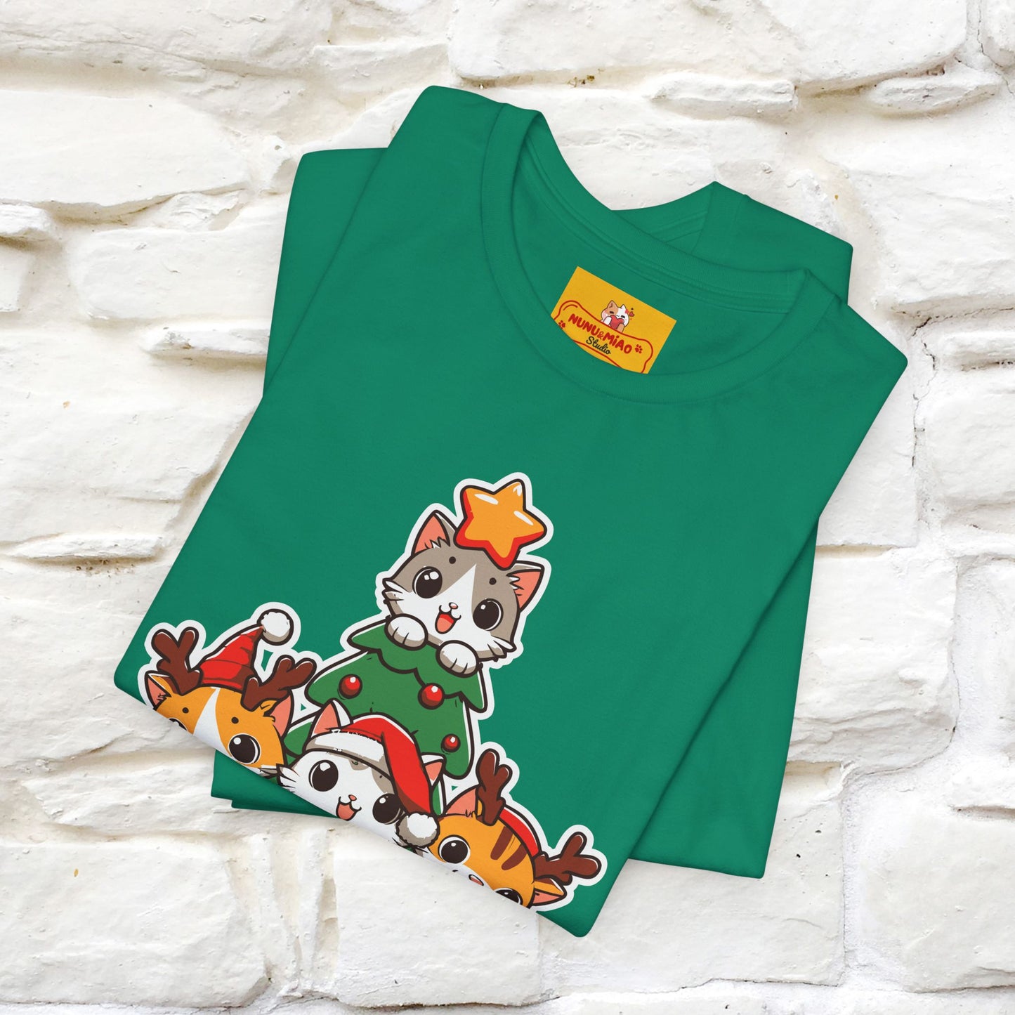 “Meowy Christmas” | Cat T-Shirt | Nunu&Miao Studio