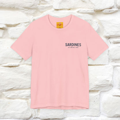 "Sardines In Olive Oil" Cute T-shirt | Front & Back Design|Nunu&Miao Studio - Nunu&Miao Studio