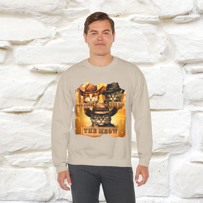 ''The Good, the Bad, and the Meow'' |Cat Sweatshirt | Nunu&Miao Studio