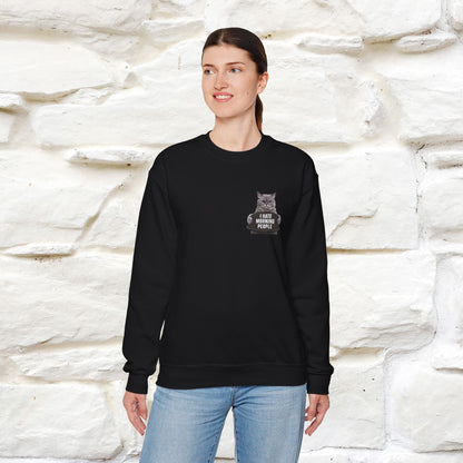 "I Hate Morning People'' |Cat Sweatshirt | Nunu&Miao Studio