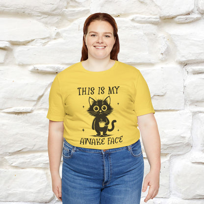 "This is My Awake Face" Cat T-Shirt | Funny Design | Nunu&Miao Studio - Nunu&Miao Studio