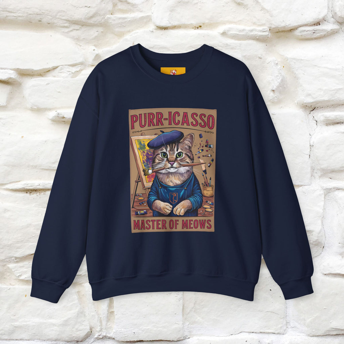 "Purr-icasso.'' |Cat Sweatshirt | Nunu&Miao Studio