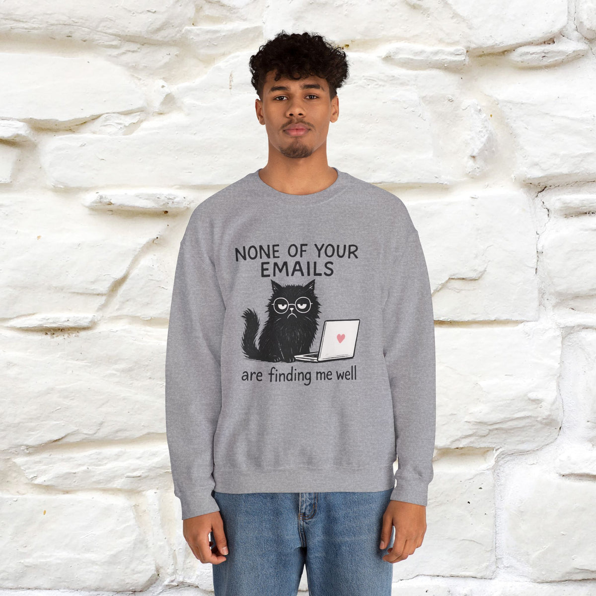 ''None Of Your Emails ...'' | Cute Cat Sweatshirt | Nunu&Miao Studio