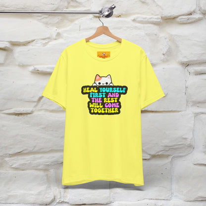 "Heal Yourself First And The Rest.." Cat T-shirt| Nunu&Miao Studio - Nunu&Miao Studio