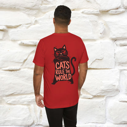 “Cats Rule The World” |Cat T-Shirt | Front & Back Design | Nunu&Miao Studio