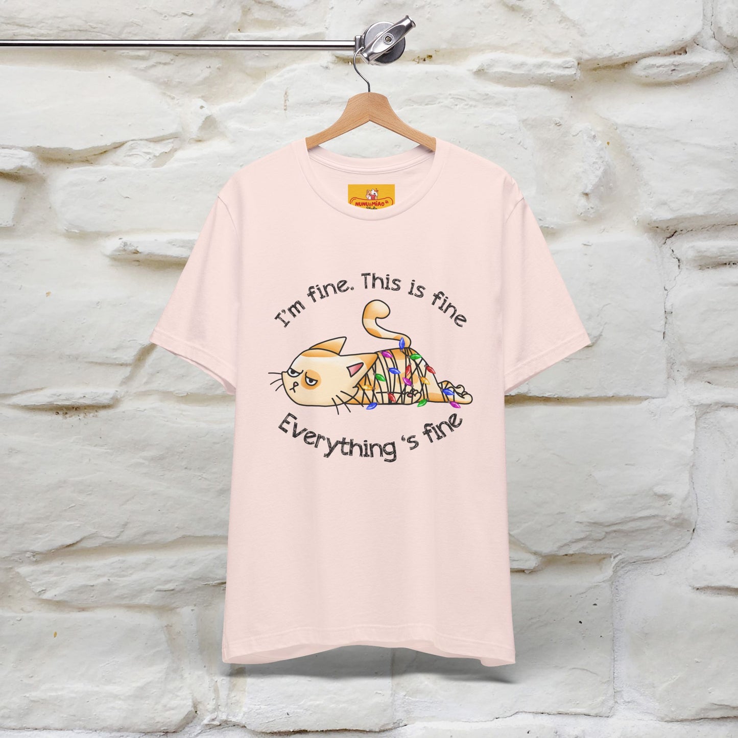 "This Is Fine" |Funny Cat T-Shirt | Nunu&Miao Studio