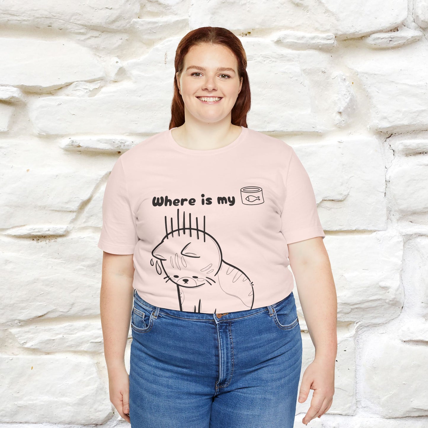 "Where Is My Tuna?" Cat T-Shirt | Nunu&Miao Studio - Nunu&Miao Studio