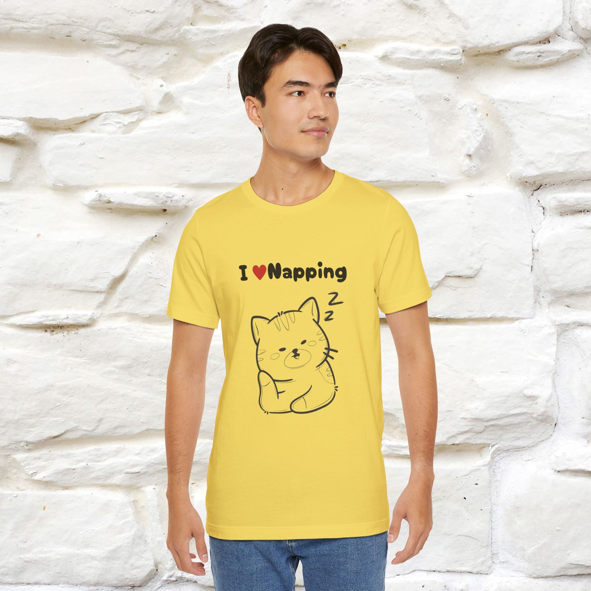 "I Love Napping" Cat T-Shirt | Nunu&Miao Studio - Nunu&Miao Studio
