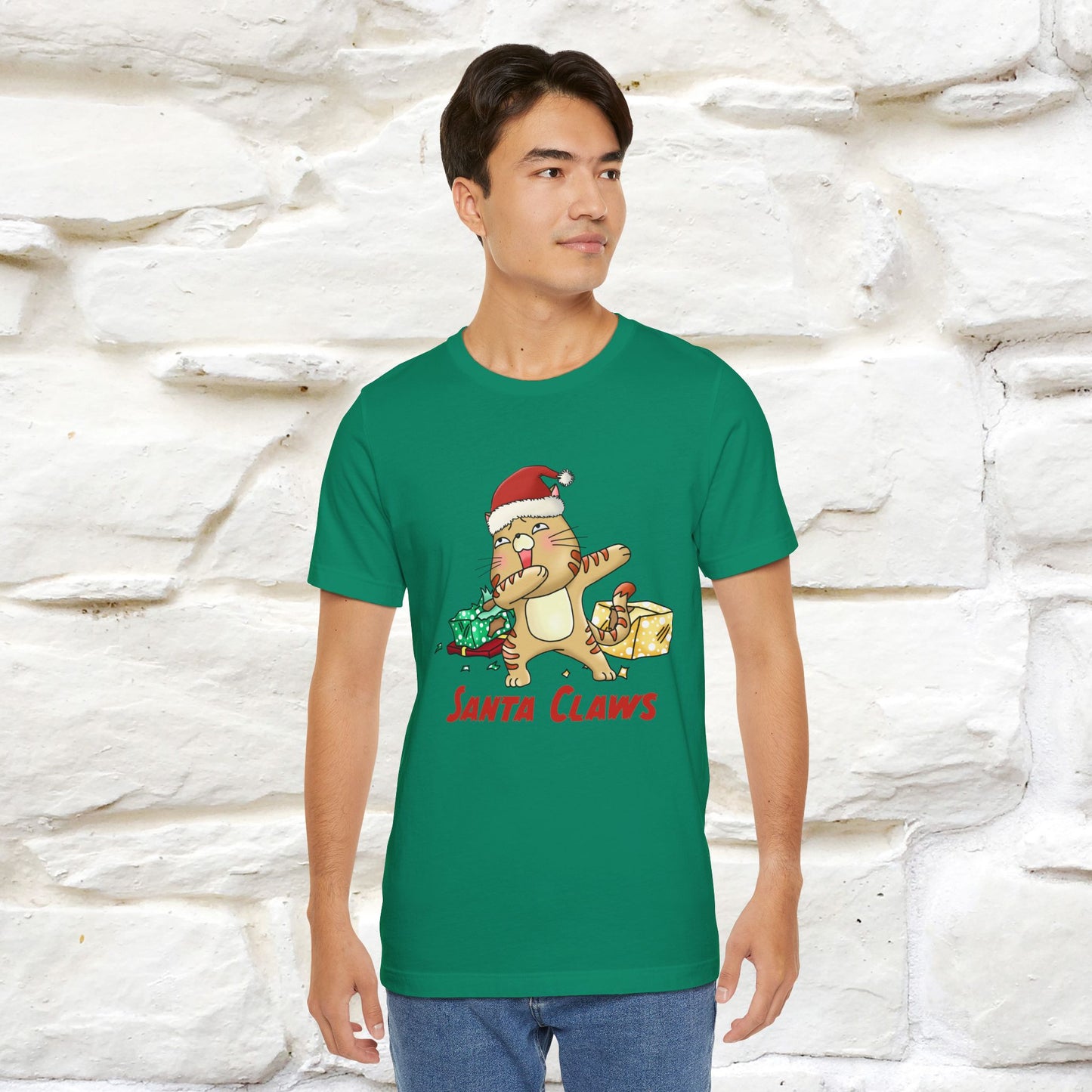 "Santa Claws" |Funny Cat T-Shirt | Nunu&Miao Studio