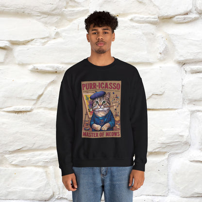 "Purr-icasso.'' |Cat Sweatshirt | Nunu&Miao Studio