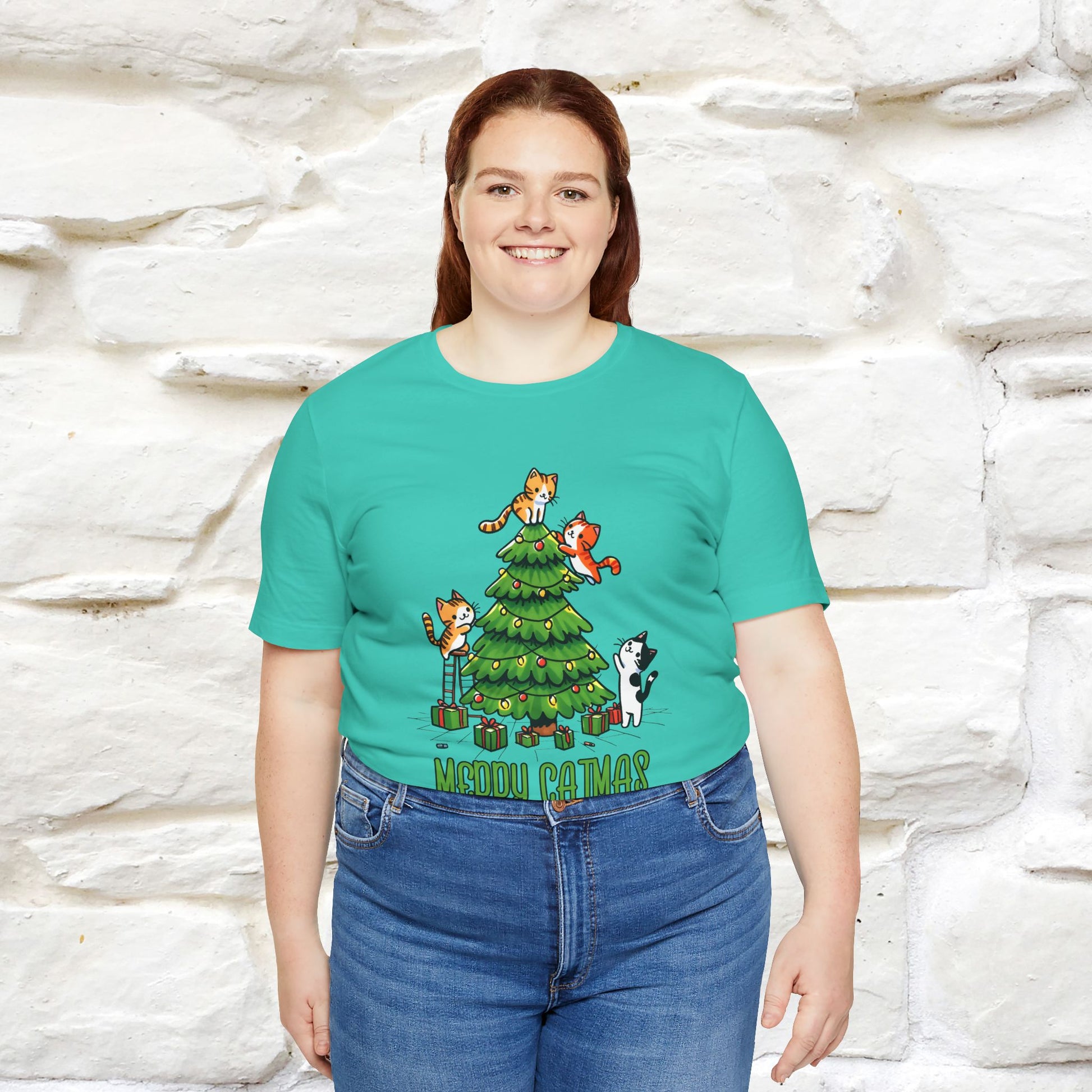 ''Merry Catmas'' | Cattitude Christmas Tee| Nunu&Miao Studio - Nunu&Miao Studio