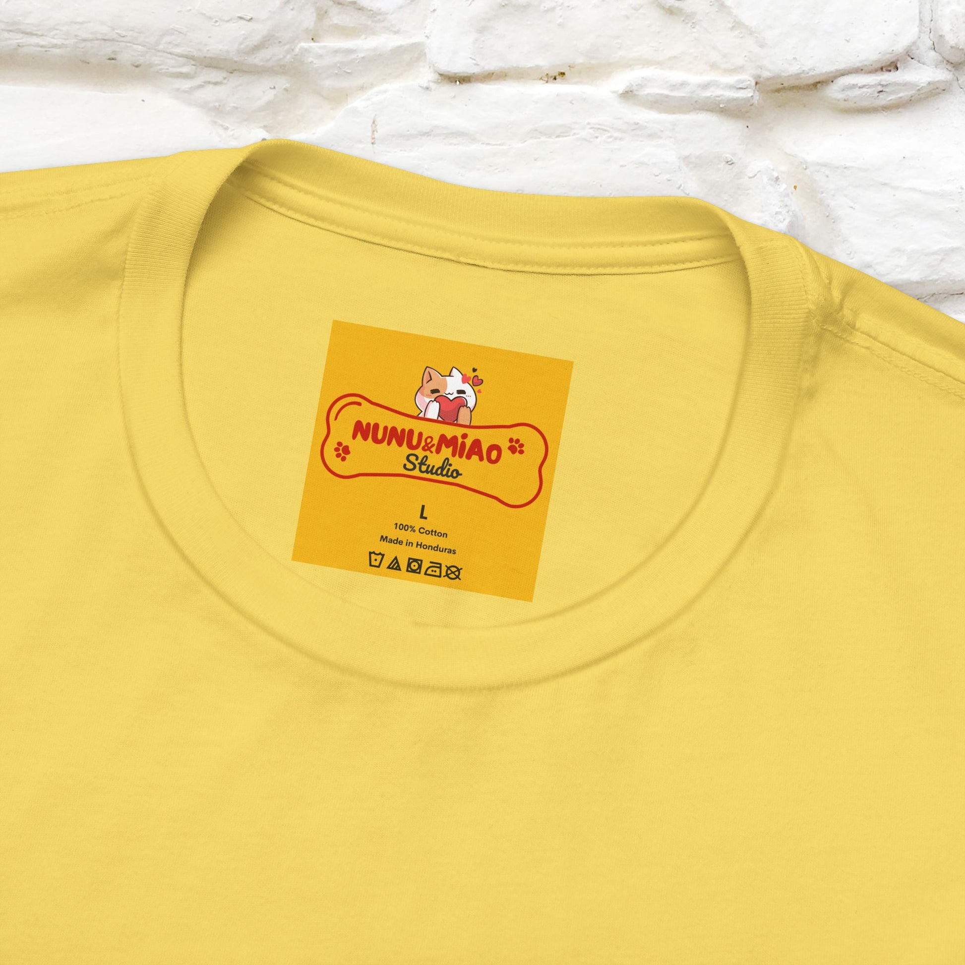 "Be The Light" Cat T-Shirt | Front & Back Design | Nunu&Miao Studio - Nunu&Miao Studio