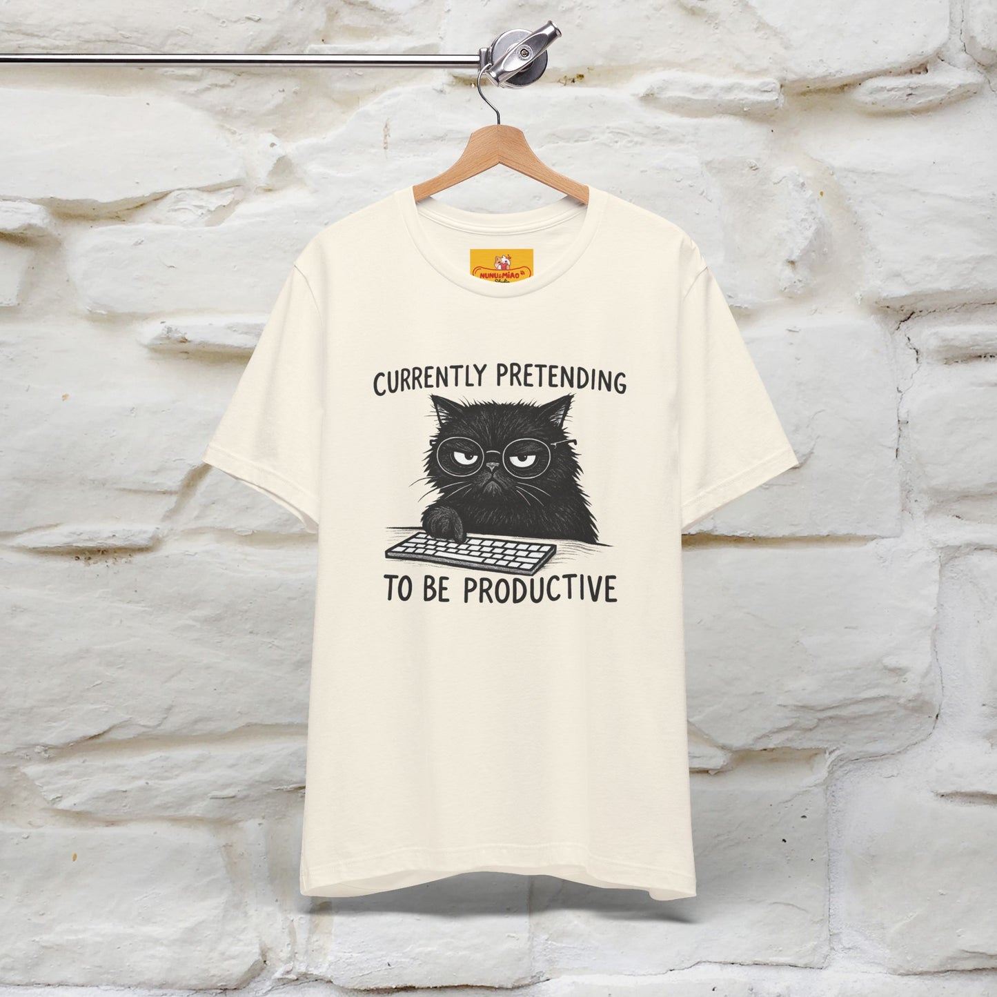 "Currently Pretending To Be Productive" |Cat T-Shirt | Nunu&Miao Studio - Nunu&Miao Studio