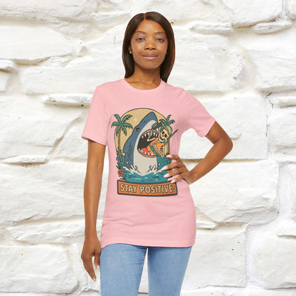 "Stay Positive" Funny T-shirt |Nunu&Miao Studio - Nunu&Miao Studio