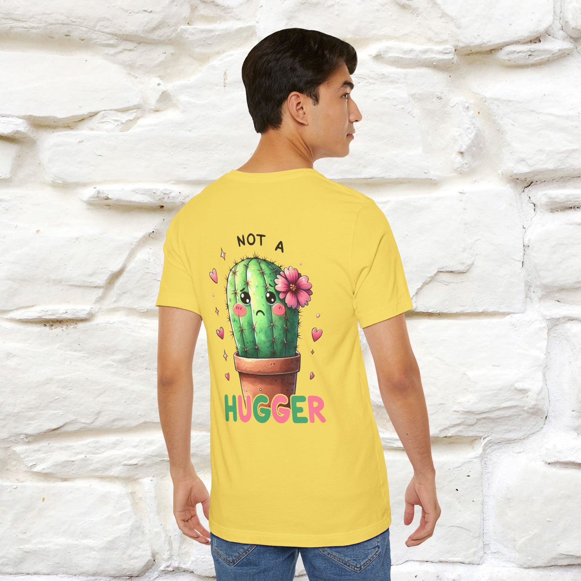 "Not A Hugger" |Funny T-Shirt | Front & Back Design|Nunu&Miao Studio - Nunu&Miao Studio