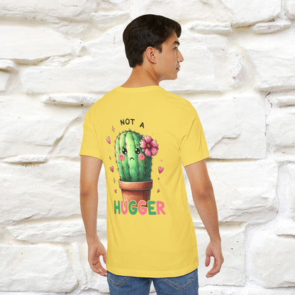 "Not A Hugger" |Funny T-Shirt | Front & Back Design|Nunu&Miao Studio - Nunu&Miao Studio