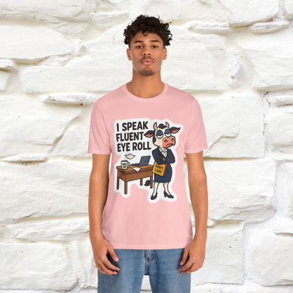 ''I Speak Fluent Eye Roll ''|  Sarcastic Cat T-Shirt | Nunu&Miao Studio