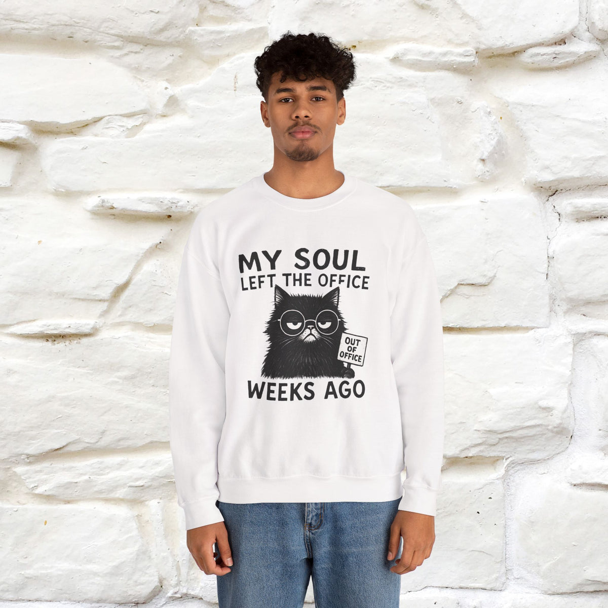 ''My Sould Left The ...'' | Cute Cat Sweatshirt | Nunu&Miao Studio