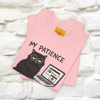"My Patience Has Left The Chat" |Cat T-Shirt | Nunu&Miao Studio - Nunu&Miao Studio