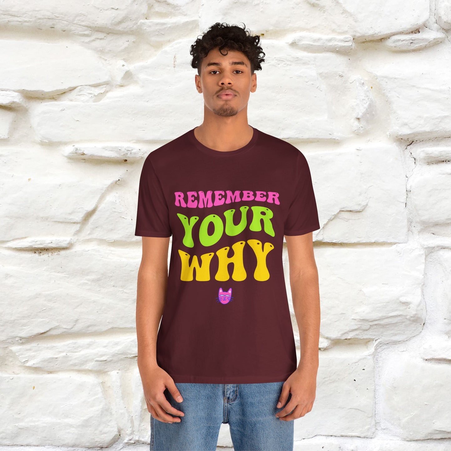 "Remember Your Why" |Cat T-Shirt | Nunu&Miao Studio - Nunu&Miao Studio