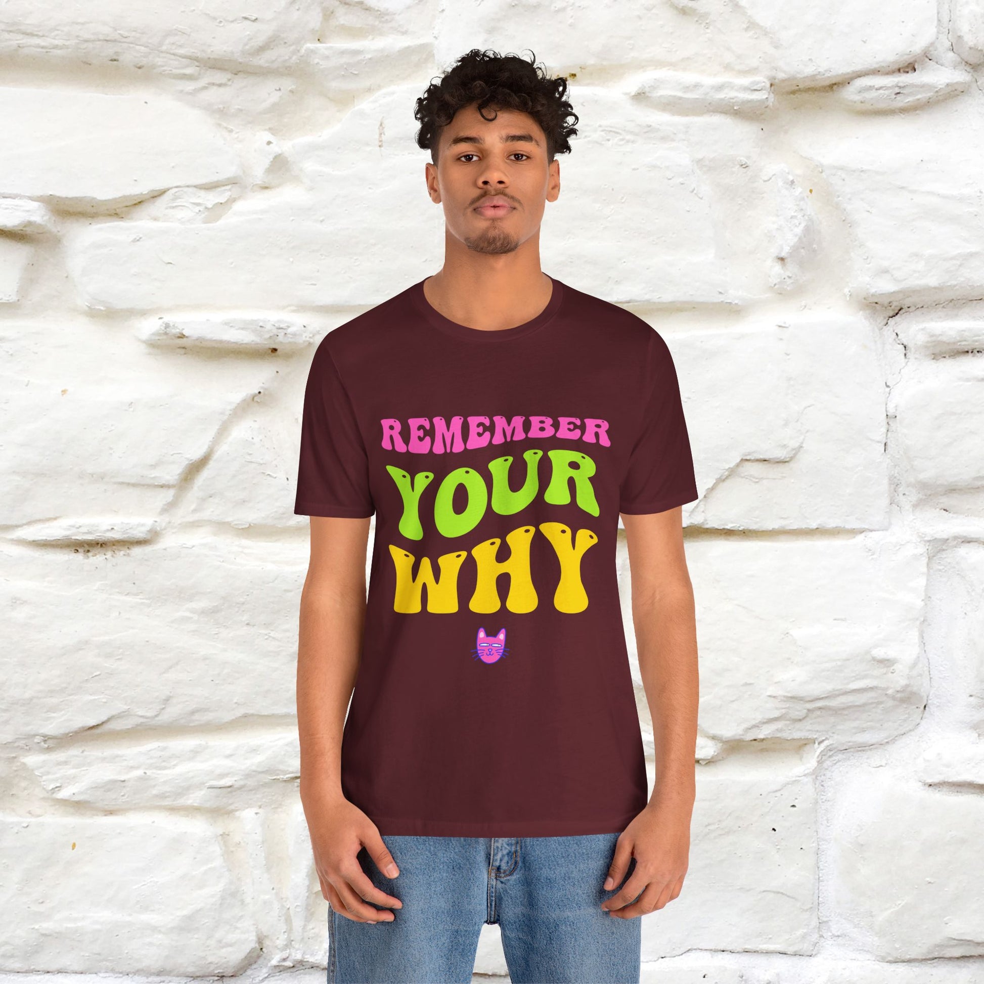 "Remember Your Why" |Cat T-Shirt | Nunu&Miao Studio - Nunu&Miao Studio