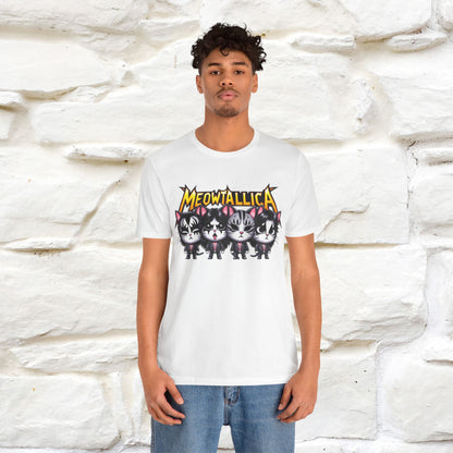 Meowtallica T-Shirt | Rock-Inspired Cat Tee| Nunu&Miao Studio - Nunu&Miao Studio