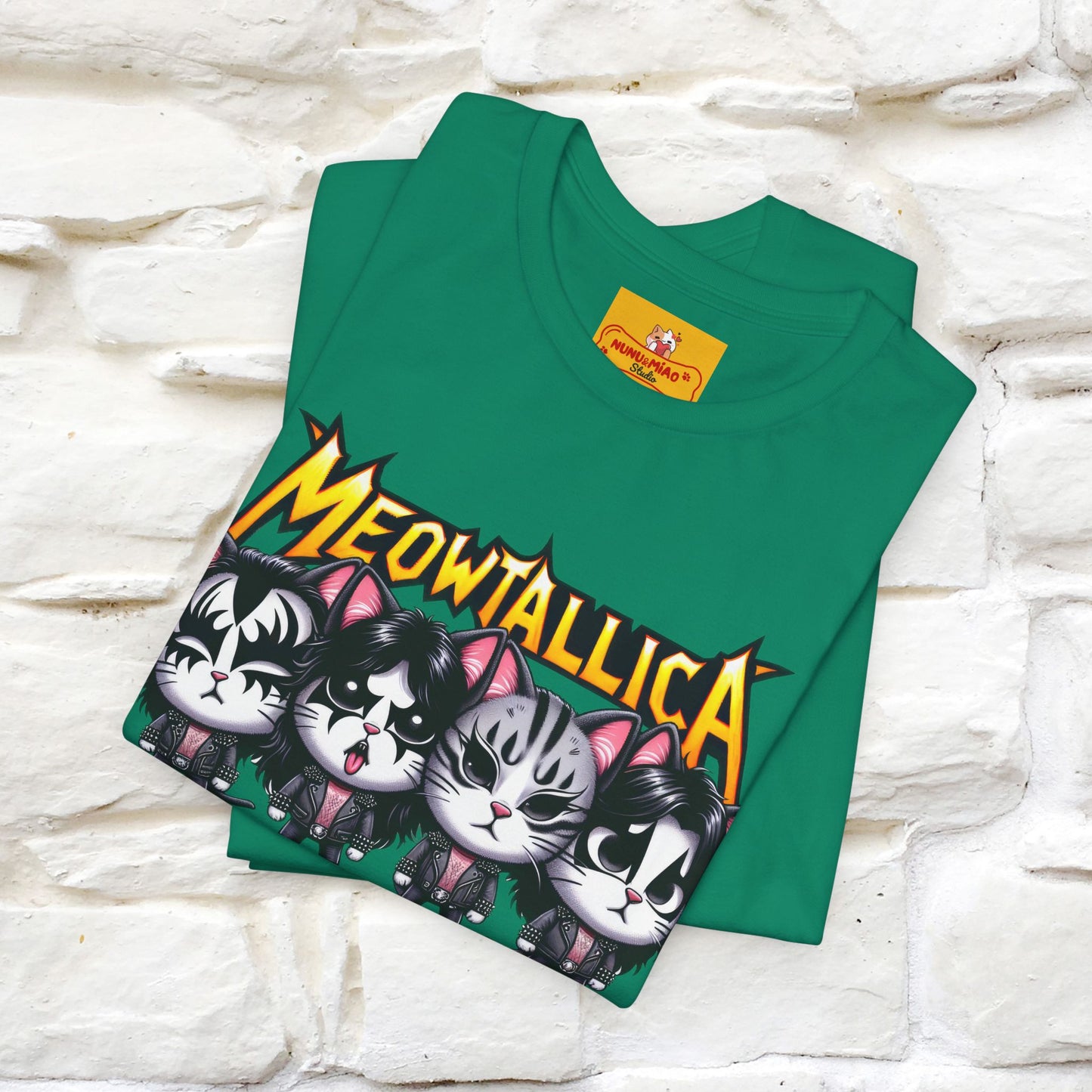 Meowtallica T-Shirt | Rock-Inspired Cat Tee| Nunu&Miao Studio - Nunu&Miao Studio