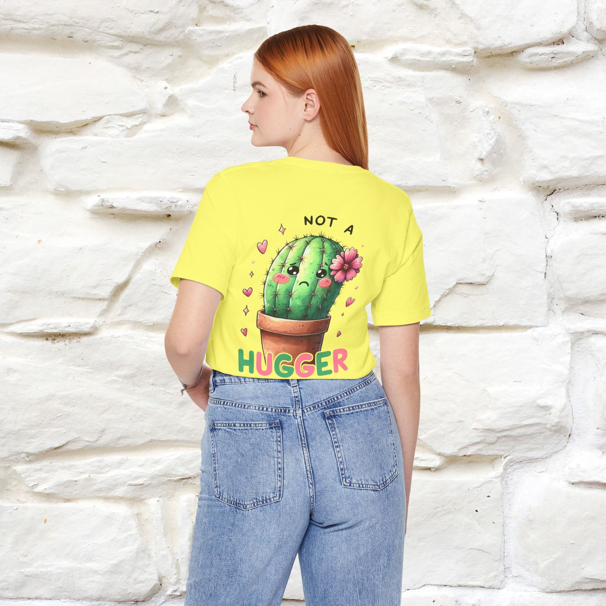 "Not A Hugger" |Funny T-Shirt | Front & Back Design|Nunu&Miao Studio - Nunu&Miao Studio