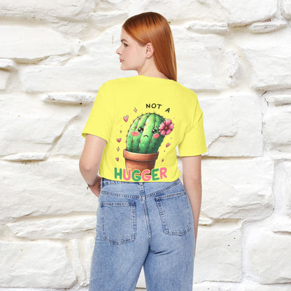 "Not A Hugger" |Funny T-Shirt | Front & Back Design|Nunu&Miao Studio - Nunu&Miao Studio