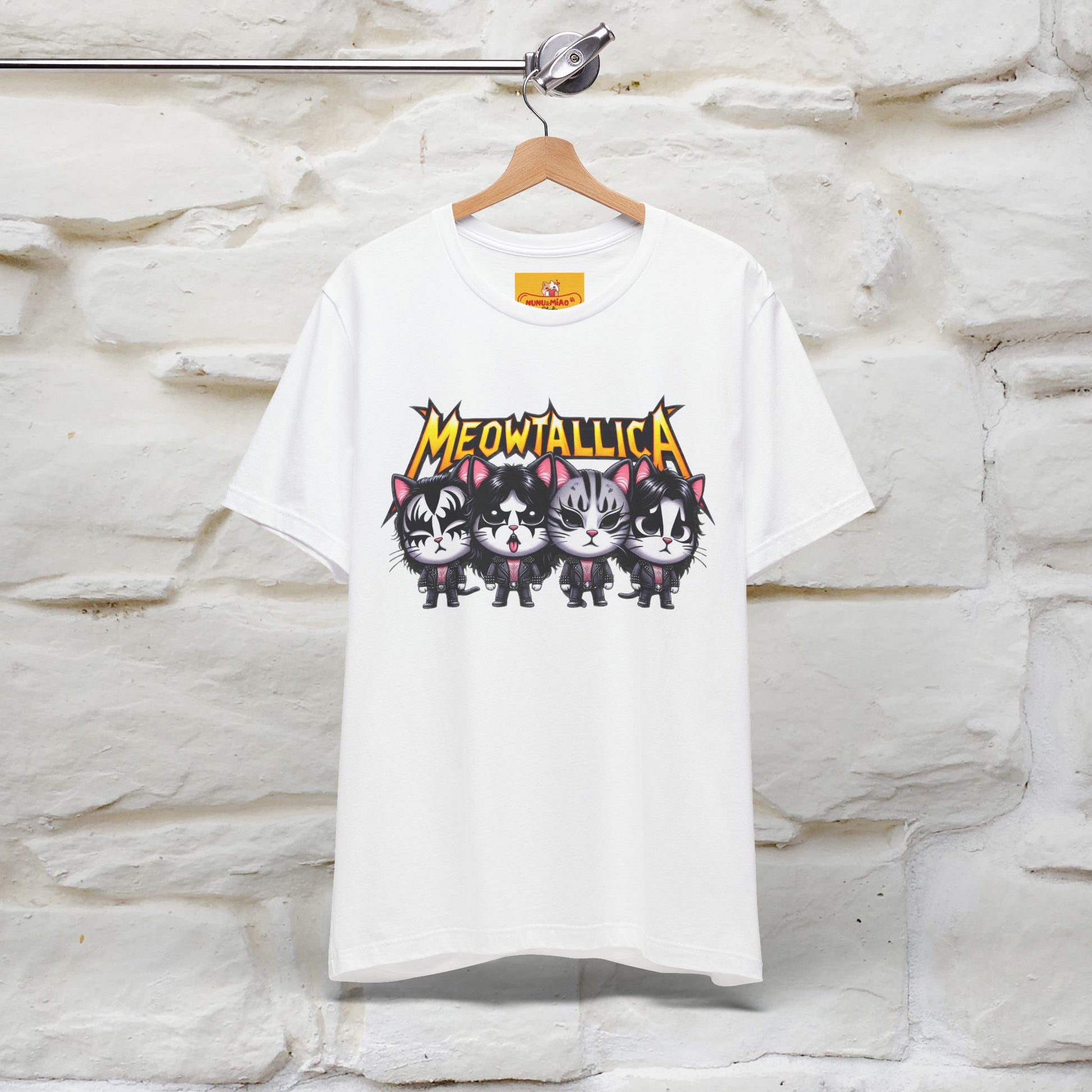 Meowtallica T-Shirt | Rock-Inspired Cat Tee| Nunu&Miao Studio - Nunu&Miao Studio
