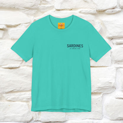 "Sardines In Olive Oil" Cute T-shirt | Front & Back Design|Nunu&Miao Studio - Nunu&Miao Studio