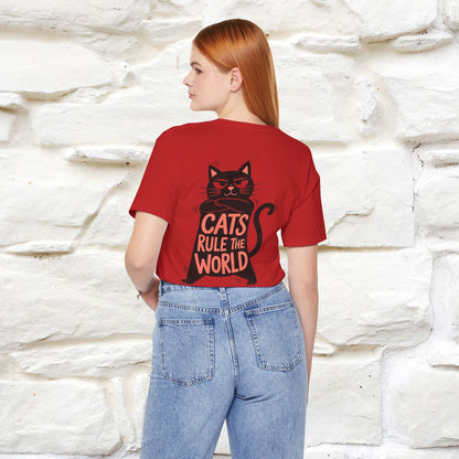 “Cats Rule The World” |Cat T-Shirt | Front & Back Design | Nunu&Miao Studio