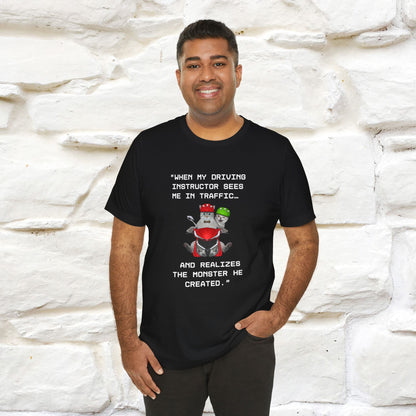 ““When my driving … ” | Funy Cat T-Shirt | Nunu&Miao Studio